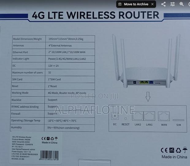 Wireless Router 300mbps With Simcard Slot
