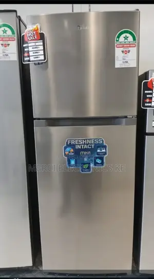 Mika Fridge, 138l, 2 Door Top Mount Freezer, Defrost
