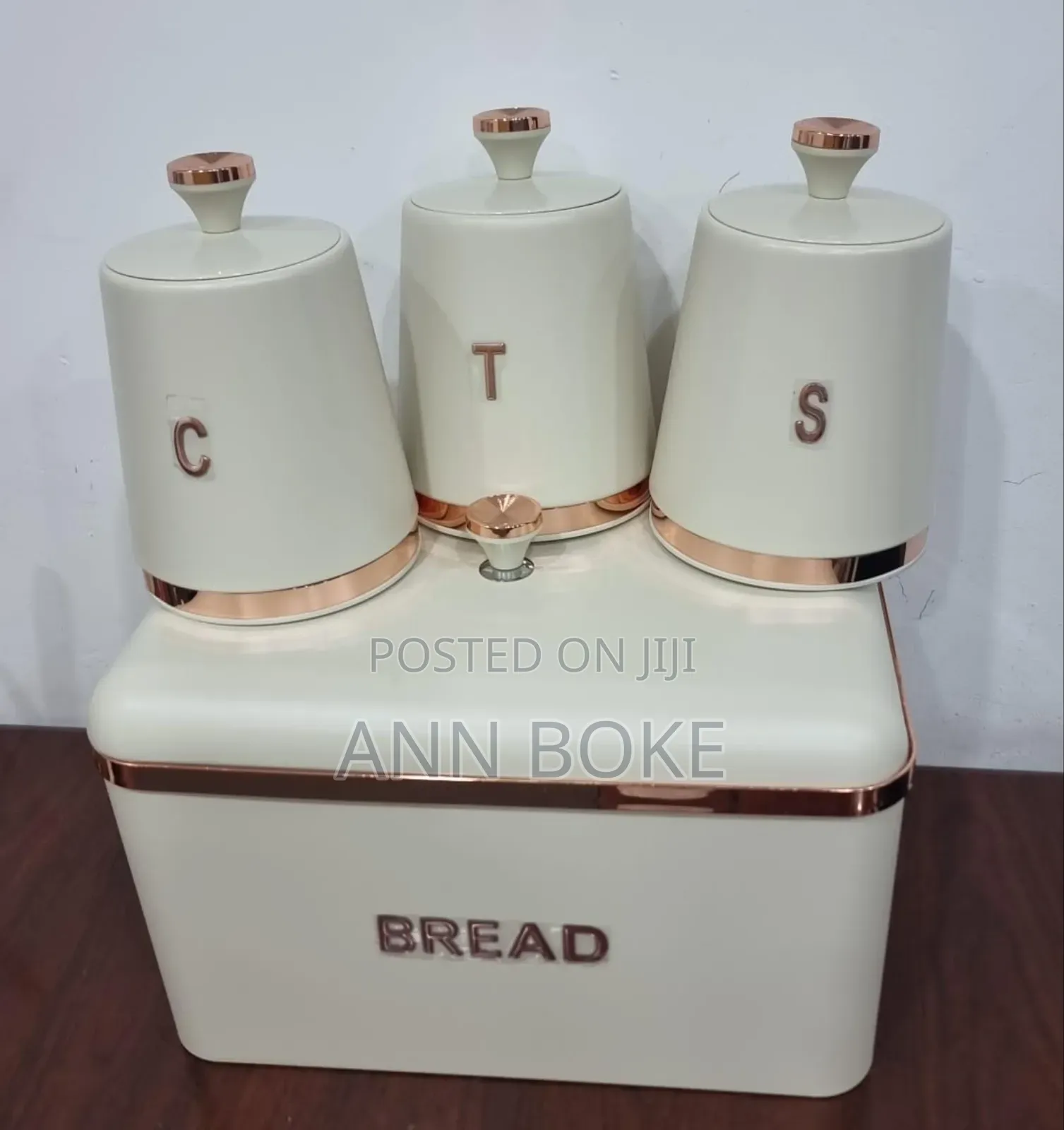 *New Arrival* *Cts 15l Bread Bin With 3 Canisters Each L