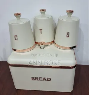 *New Arrival* *Cts 15l Bread Bin With 3 Canisters Each L