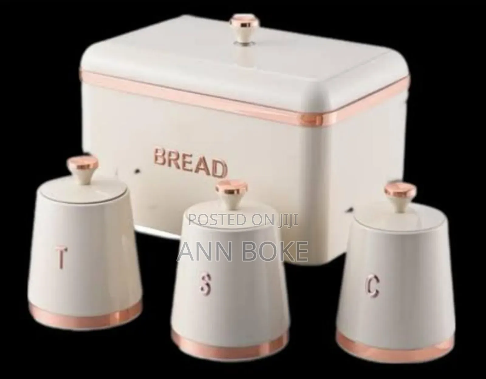 *New Arrival* *Cts 15l Bread Bin With 3 Canisters Each L