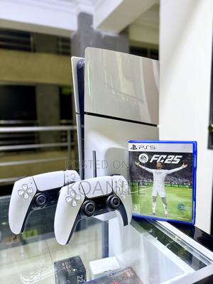 Ps5 Slim 1tb Disc Edition With 2 Controllers Fc25 - main view