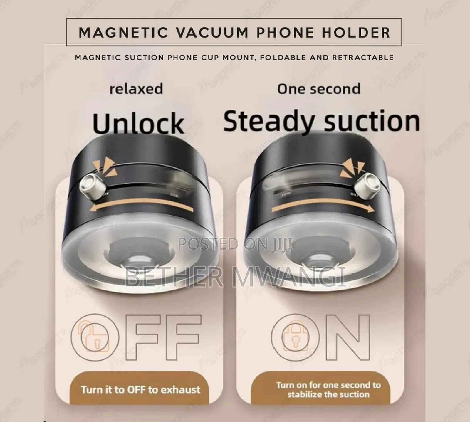 Magnetic Vacuum Phone Holder in Kenya
