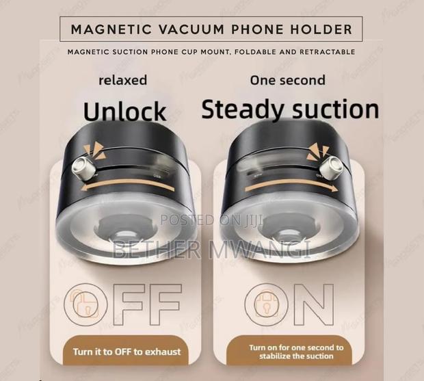Magnetic Vacuum Phone Holder in Kenya - thumbnail 4
