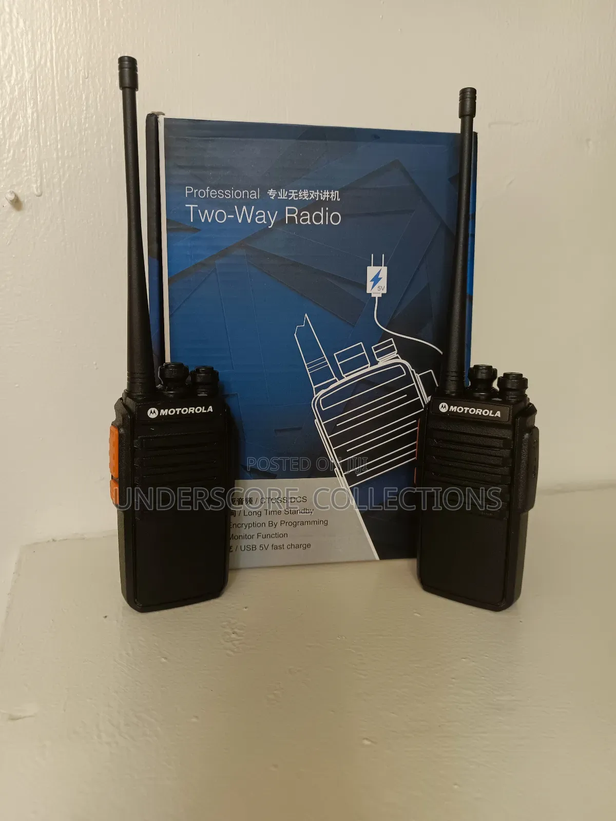 Motorola Walkie Talkie 8km Coverage Model:Gp-616