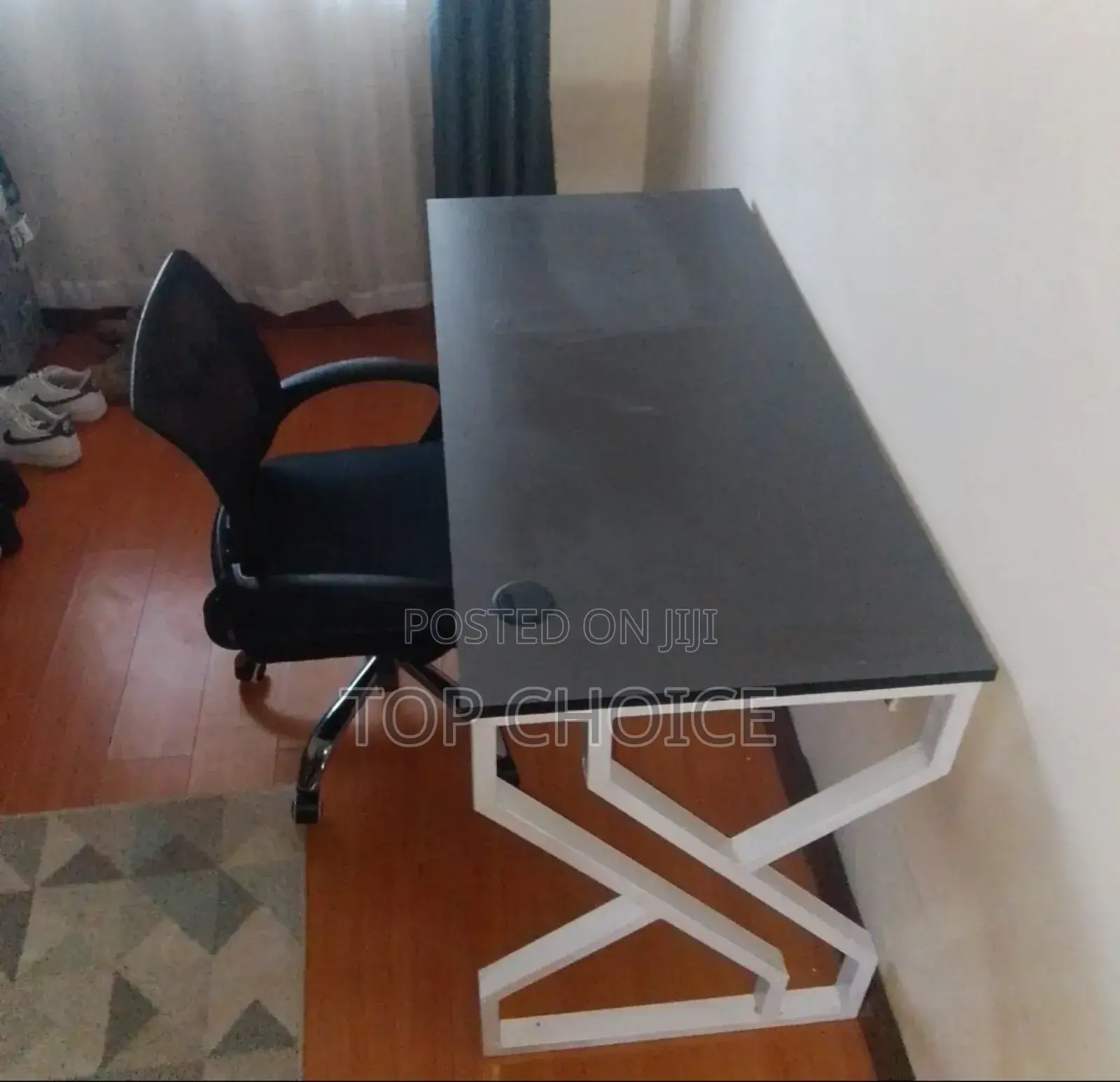 Metallic Frame Table and Chair