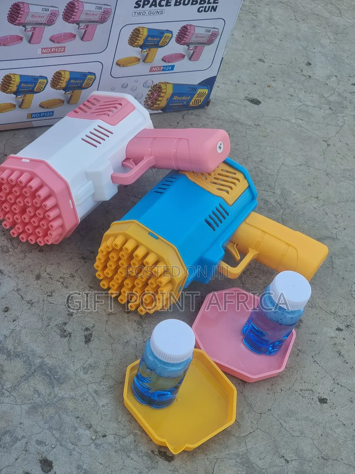 2 in 1 Bubbles Guns in One Box for Kids