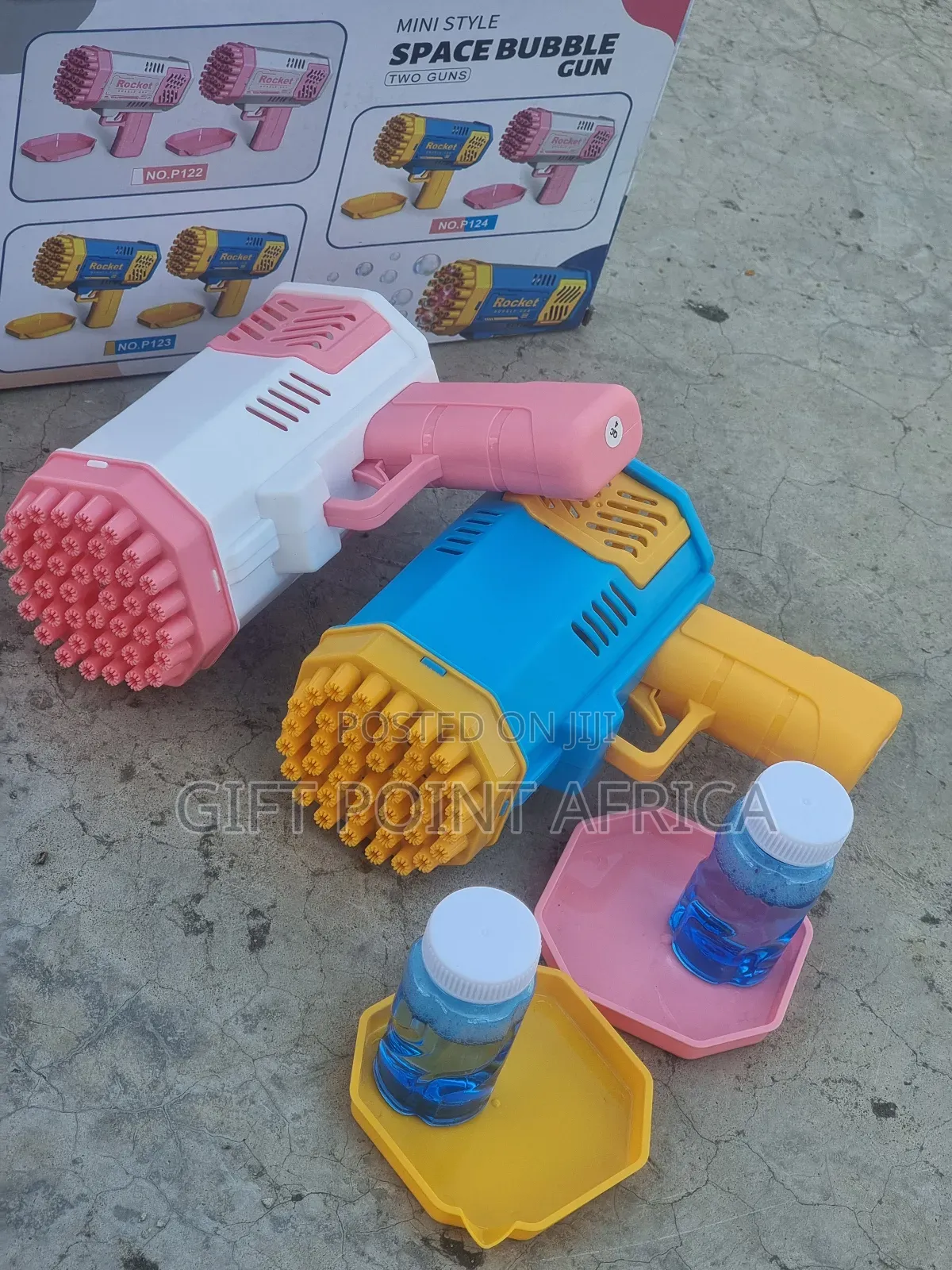 2 in 1 Bubbles Guns in One Box for Kids