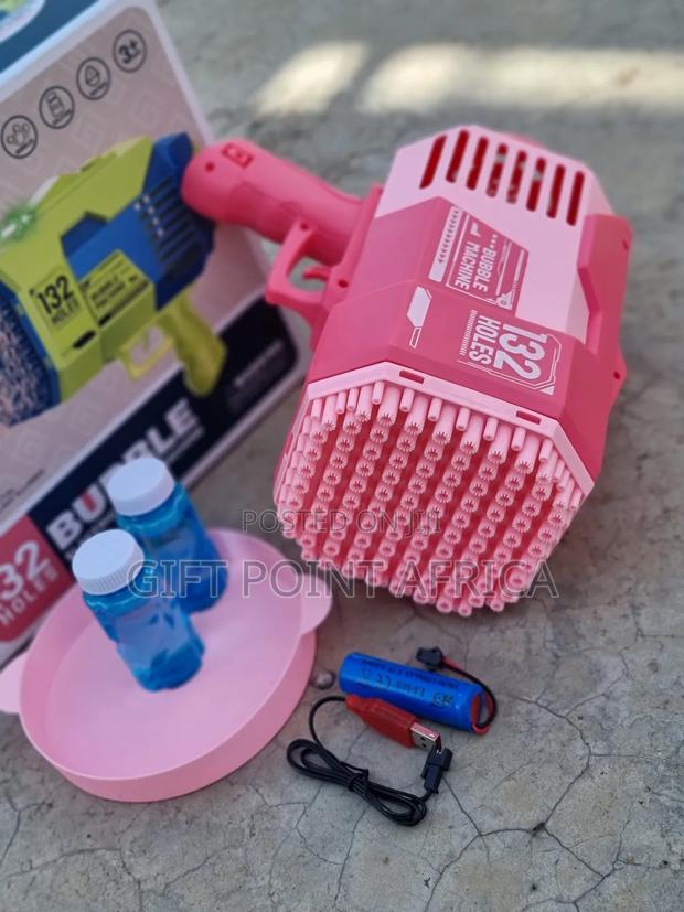 Rechargeable 132 Holes Bazooka Bubbles Guns - main view