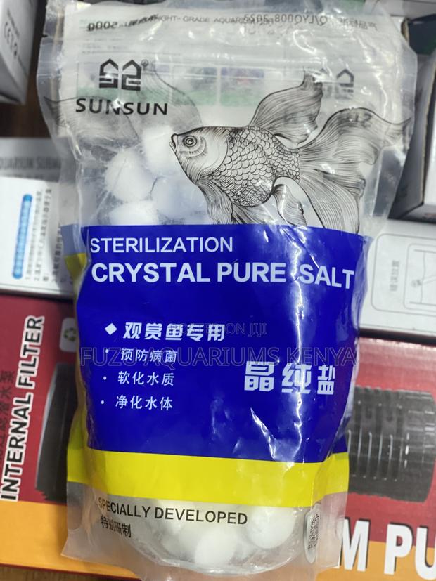Crystal Clear Water, Healthier Fish!; Aquarium Pure Salt