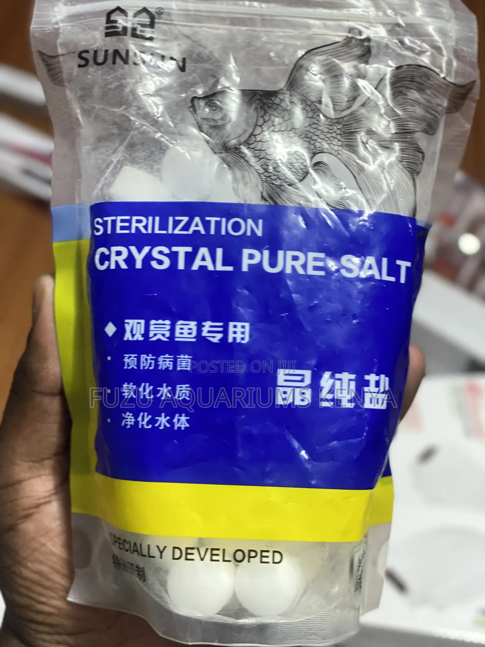 Say Goodbye to Germs, Hello to Happy Fish!; Pure Salt
