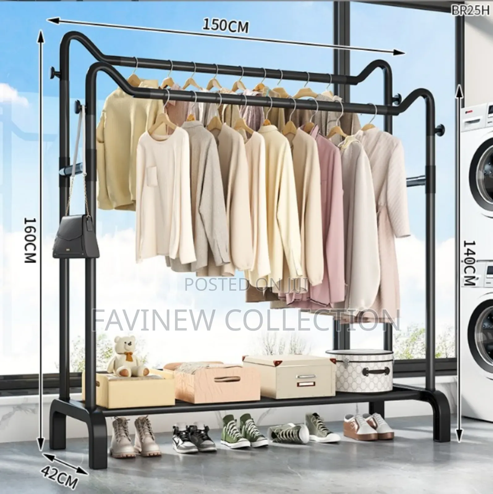Garment Rack Floor Standing Clothes Rack/ Hanger