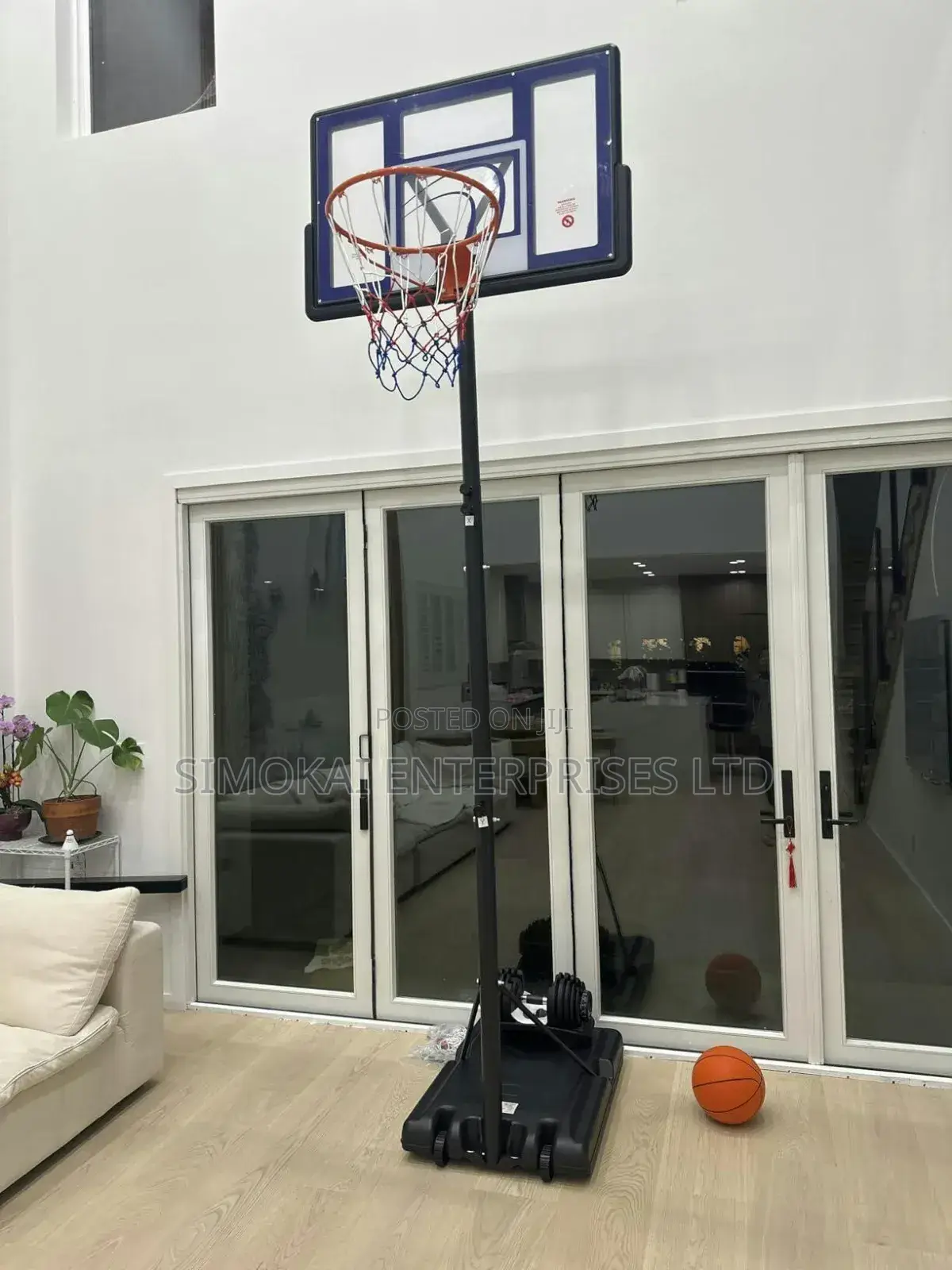 Backyard Adjustable Basketball Hoop System