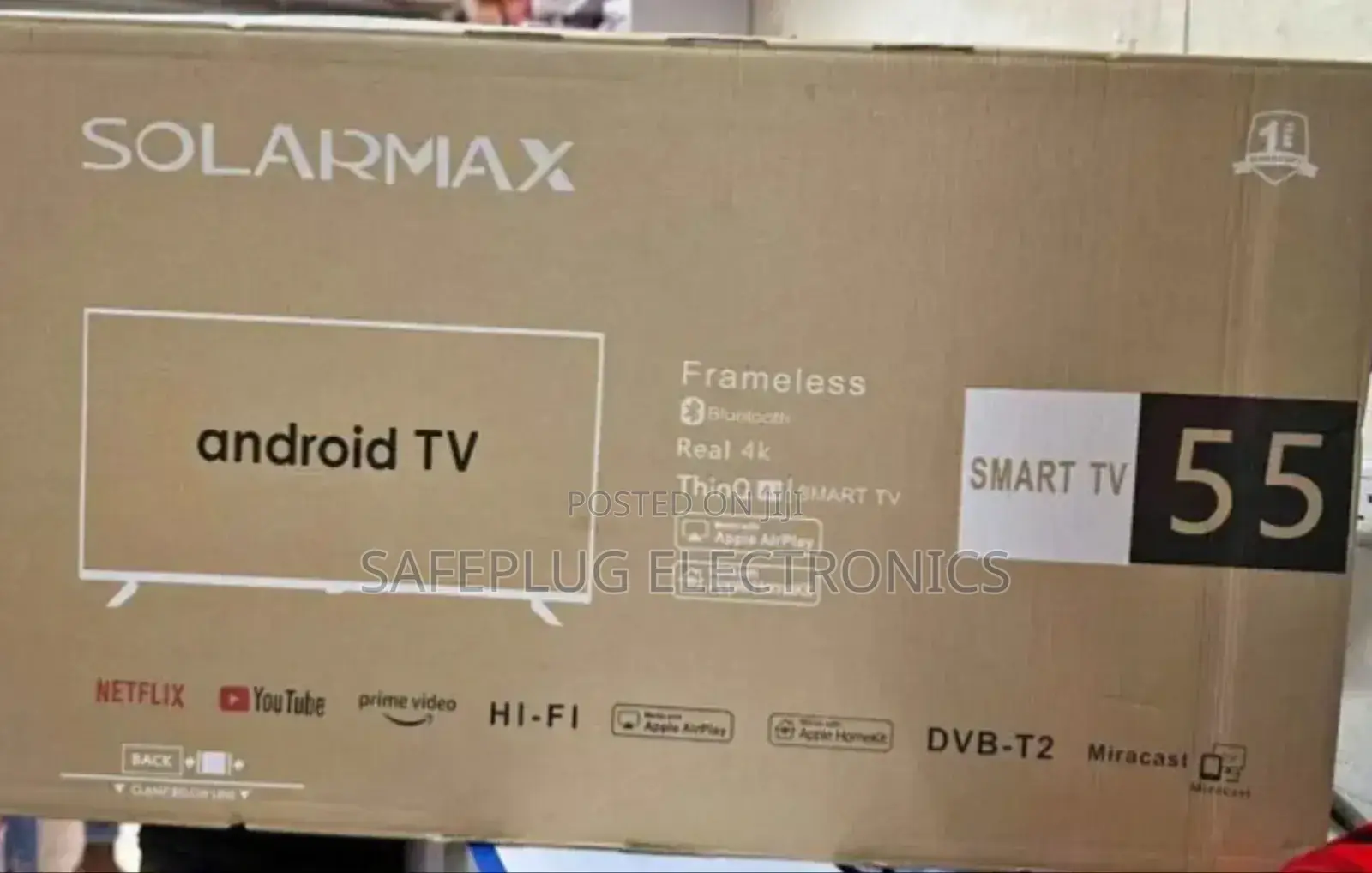 Television Solarmax 55" Smart Android Digital Tv; Brand New