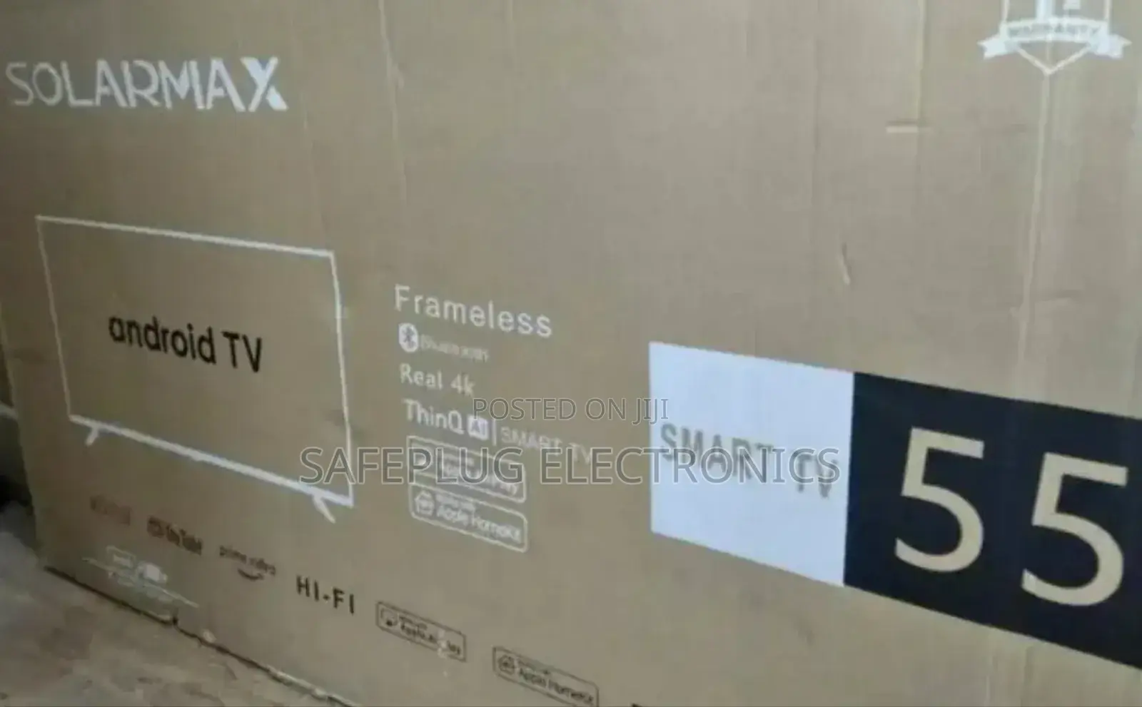 Television Solarmax 55" Smart Android Digital Tv; Brand New