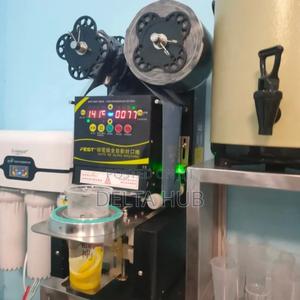 Paper Automatic Boba Juice Cups Small Cup Sealing Machine - main view