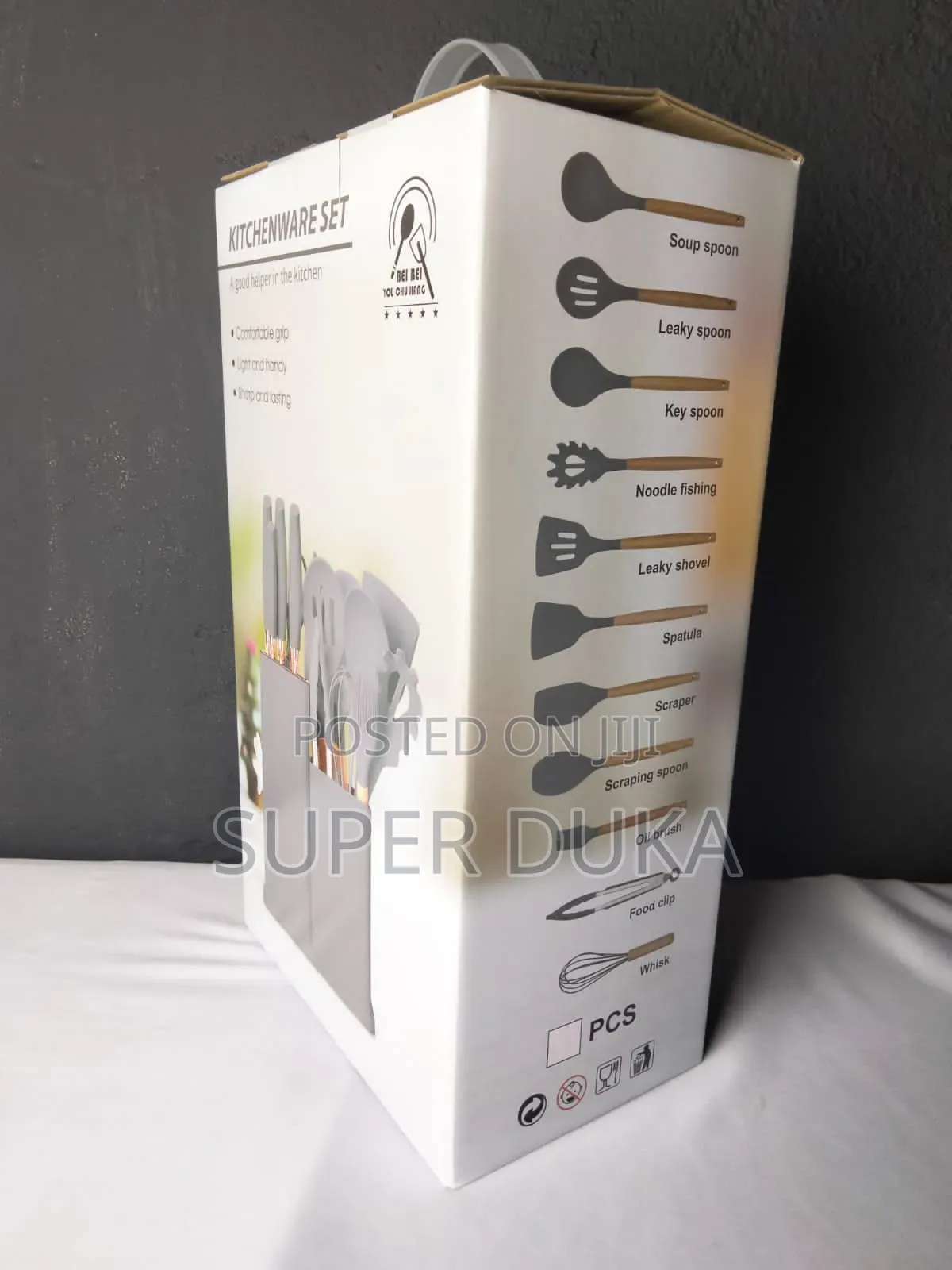 19pcs Silicon Spoons Black and Grey.The Original Version