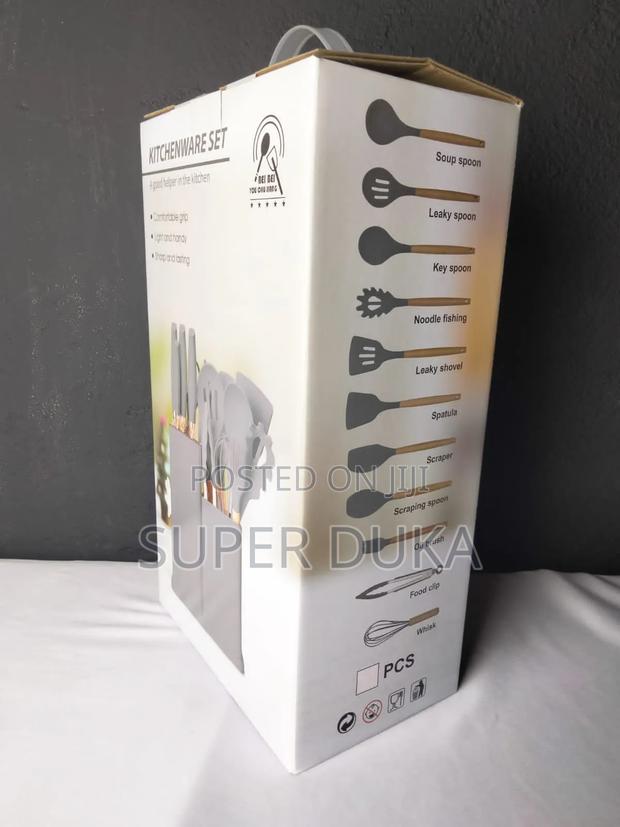 19pcs Silicon Spoons Black and Grey.The Original Version