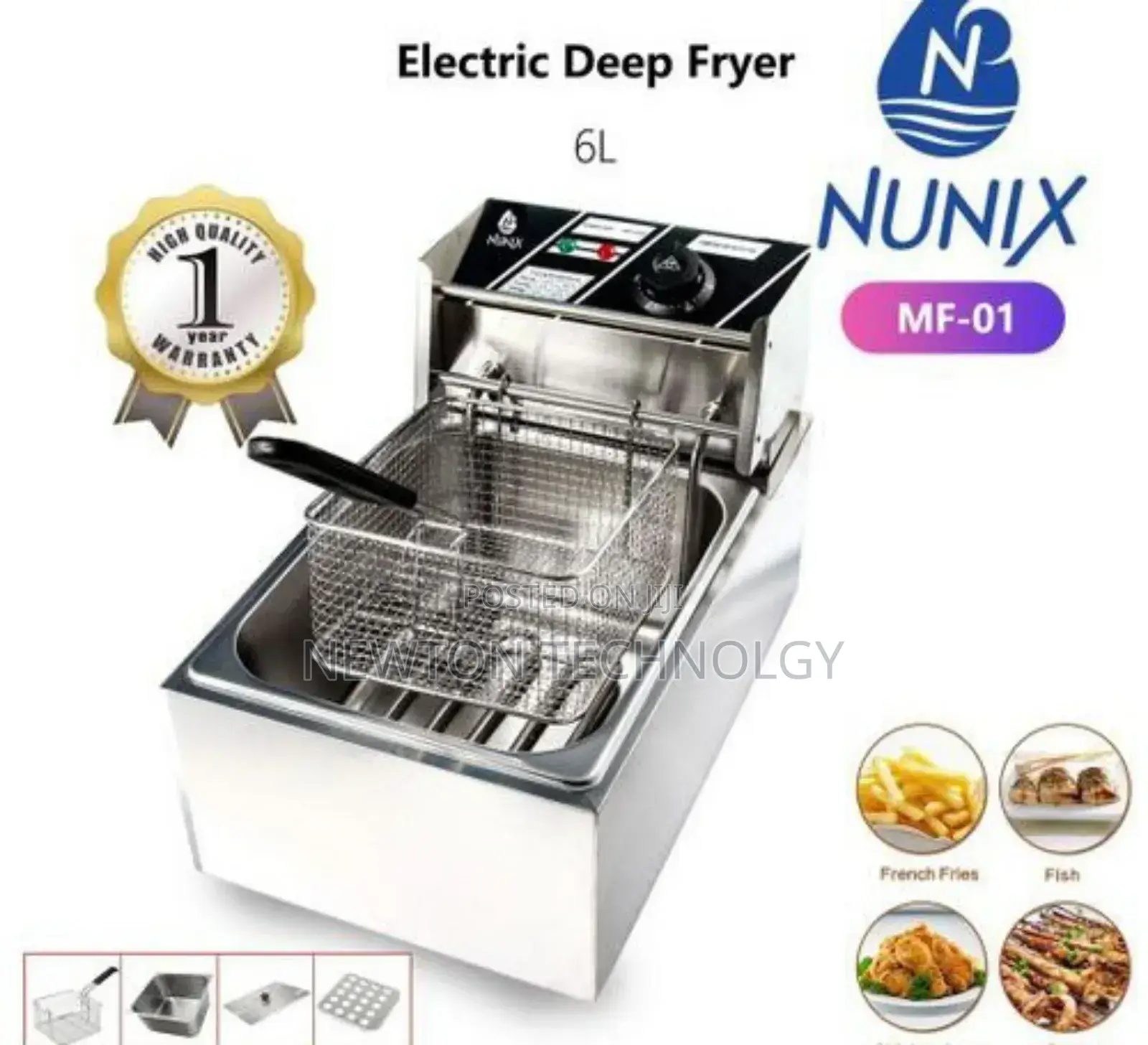 Single Deep Fryer Machine - 6l-2500w