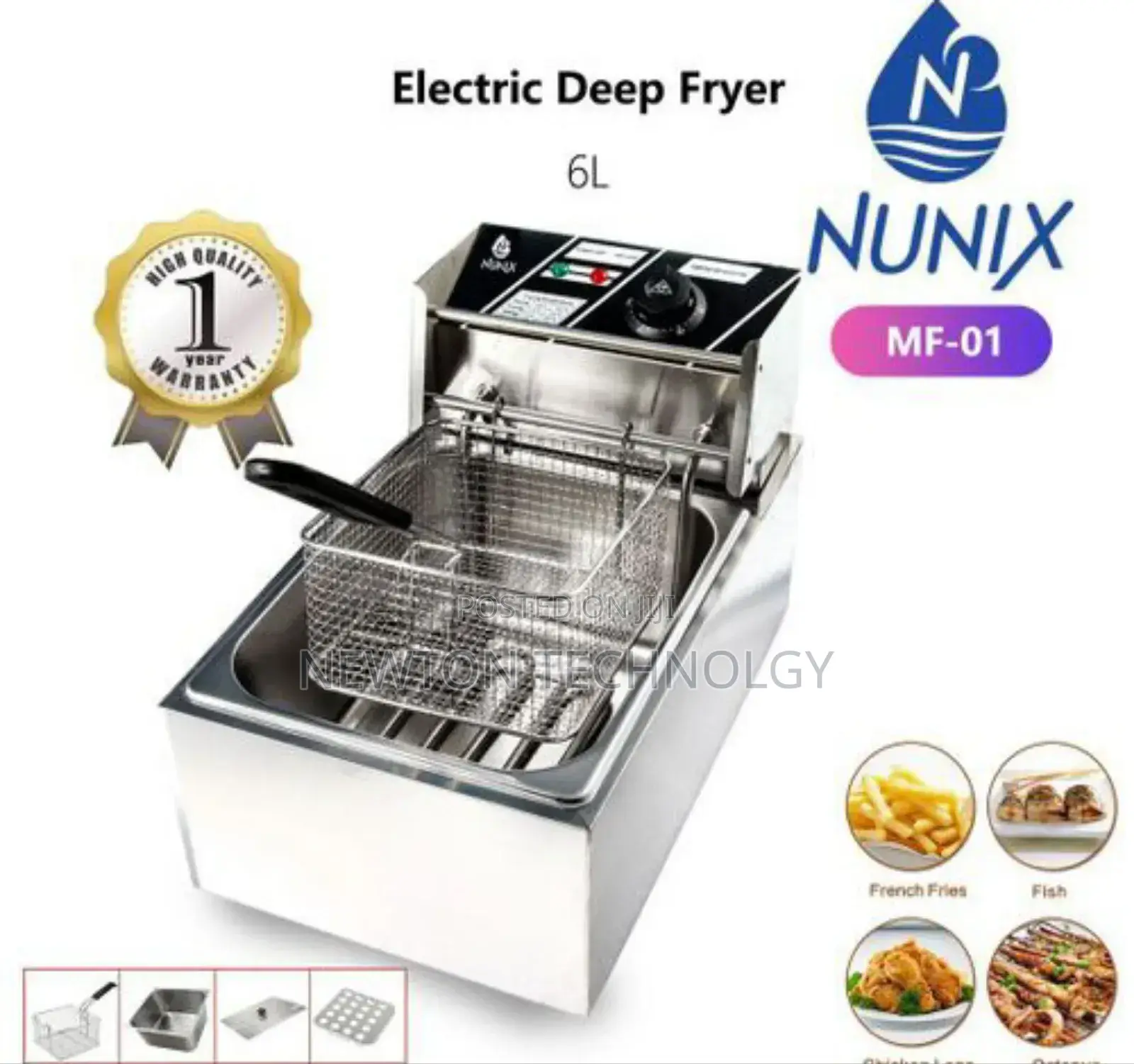 Nunix Single Deep Fryer Machine