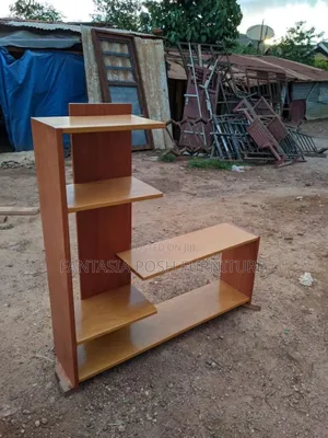Glossy Brown Multi-Tier Tv and Media Stand