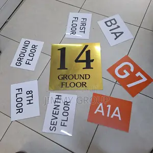 Apartment Door Labels Design and Printing