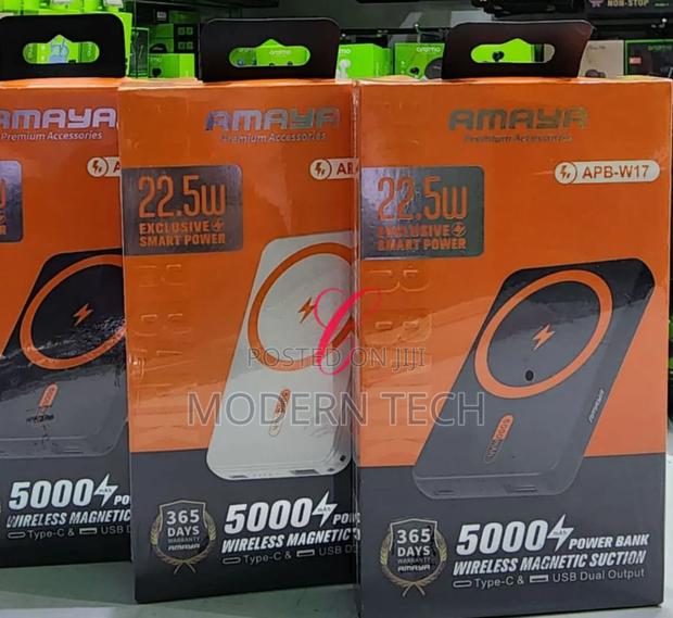Amaya Apb-W17 Wireless Magnetic Power Bank 5000mah 22.5w