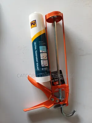 Durable Caulking Gun With Clear Silicone