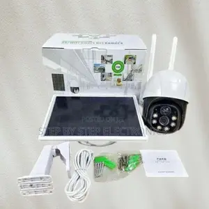 4g Simcard PTZ Rotating Light Warning Solar CCTV Camera