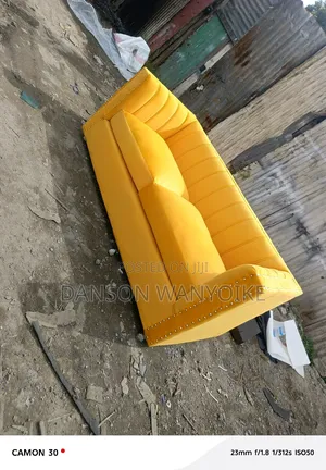Three Seater Mustered Yellow on Sale