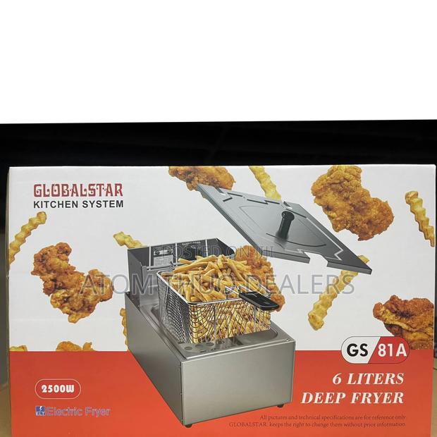 6 Litres Globalstar Single Deep Fryer - main view
