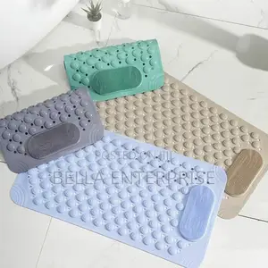 Bathroom Anti Slip Mat With Lazy Scrubber