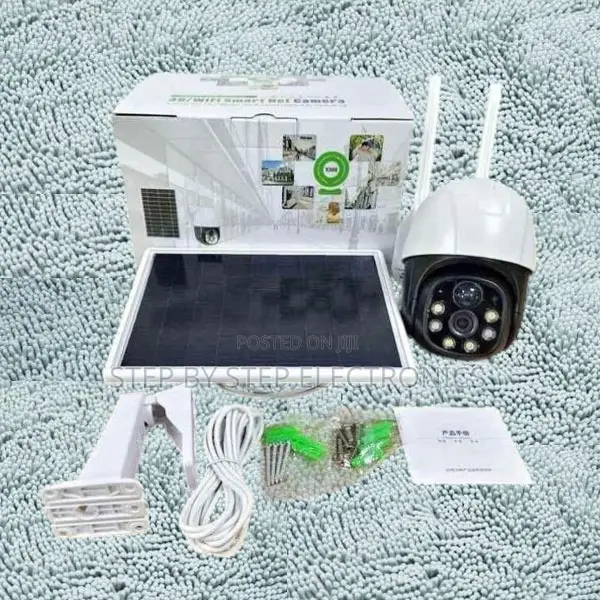 Built-in Loudspeaker 4g Simcard PTZ Rotating Solar Camera