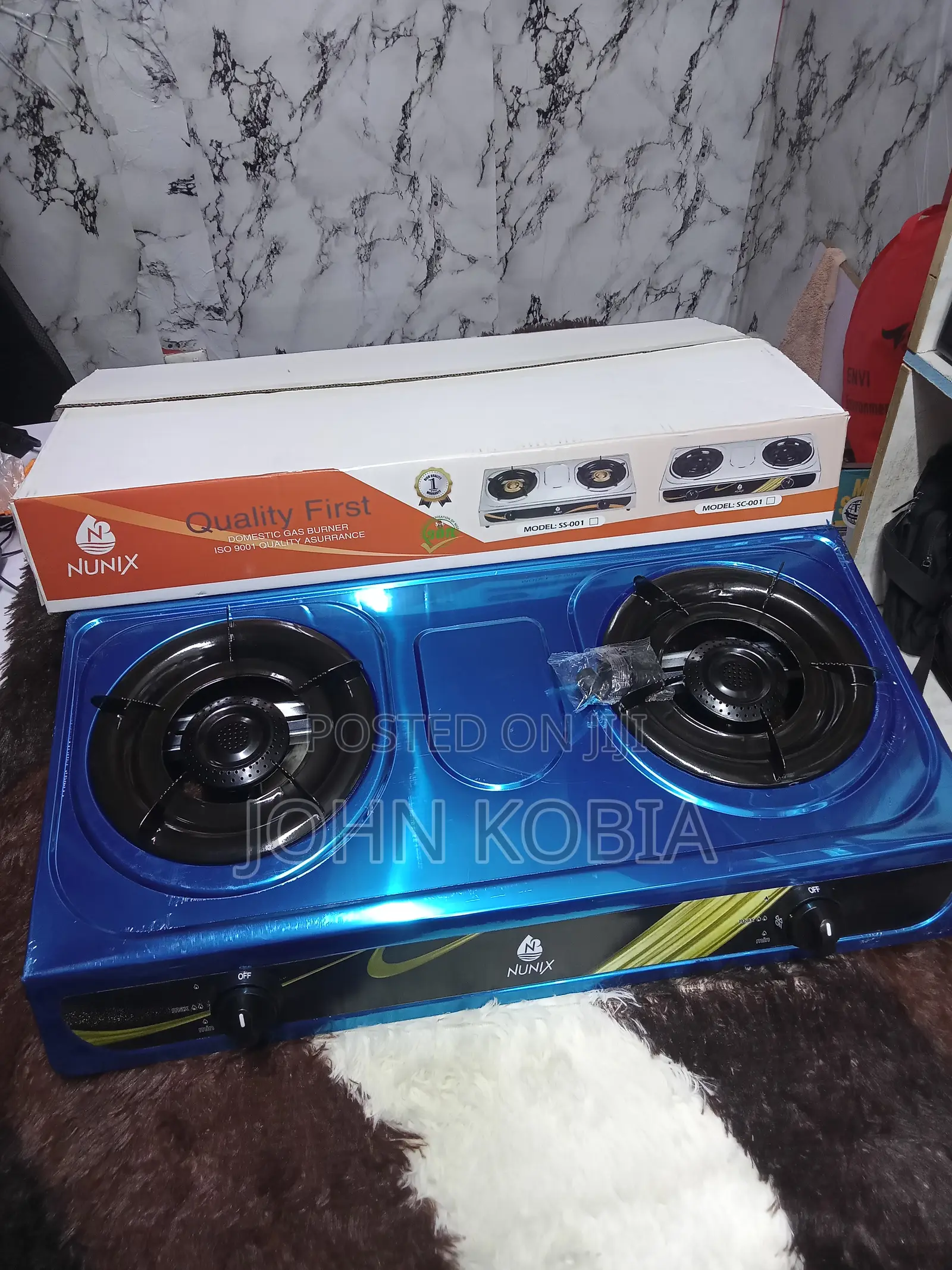 Nunix 2 Burner Table Top Cooker [Stainless Steel Top]