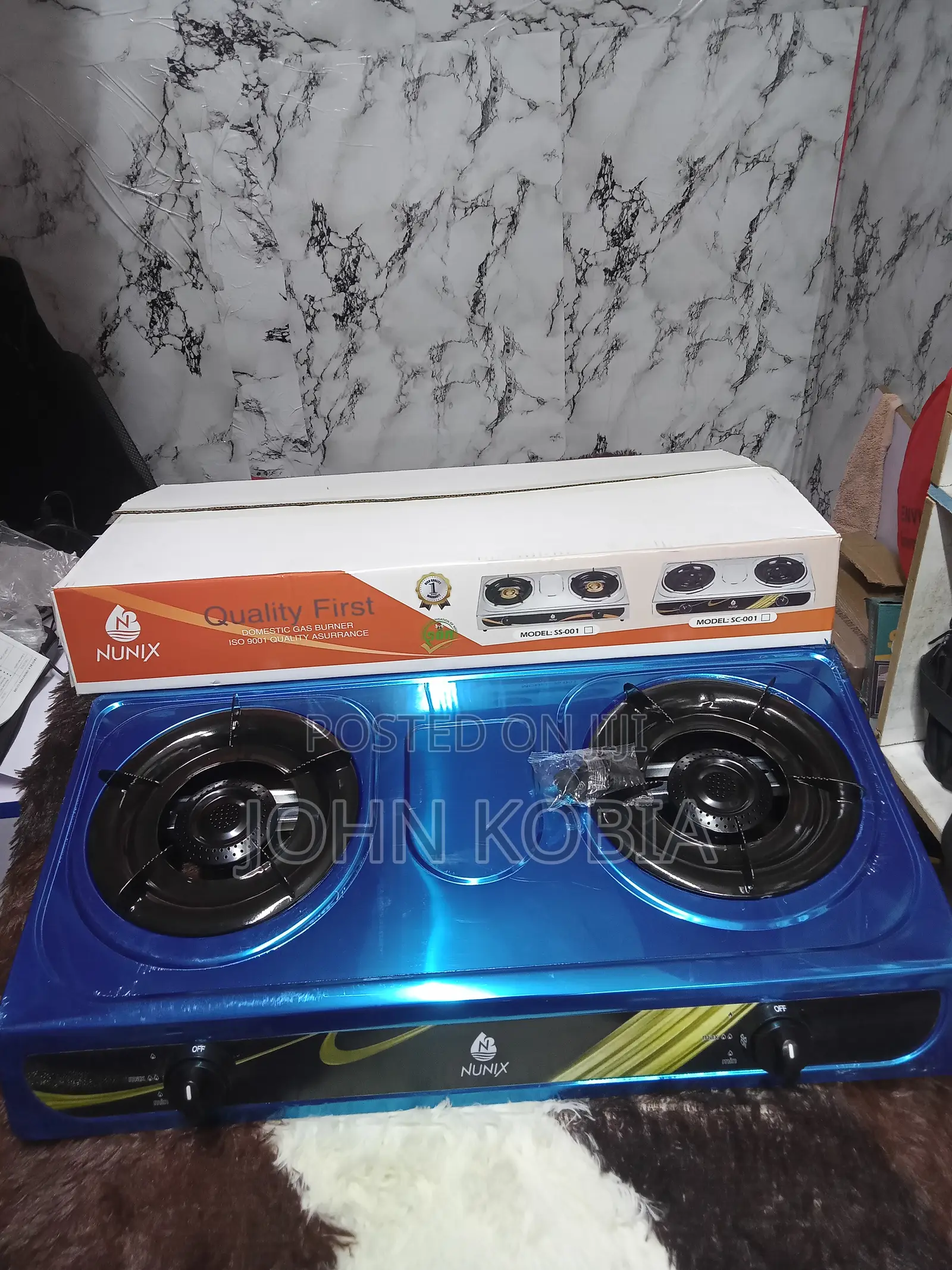 Nunix 2 Burner Table Top Cooker [Stainless Steel Top]