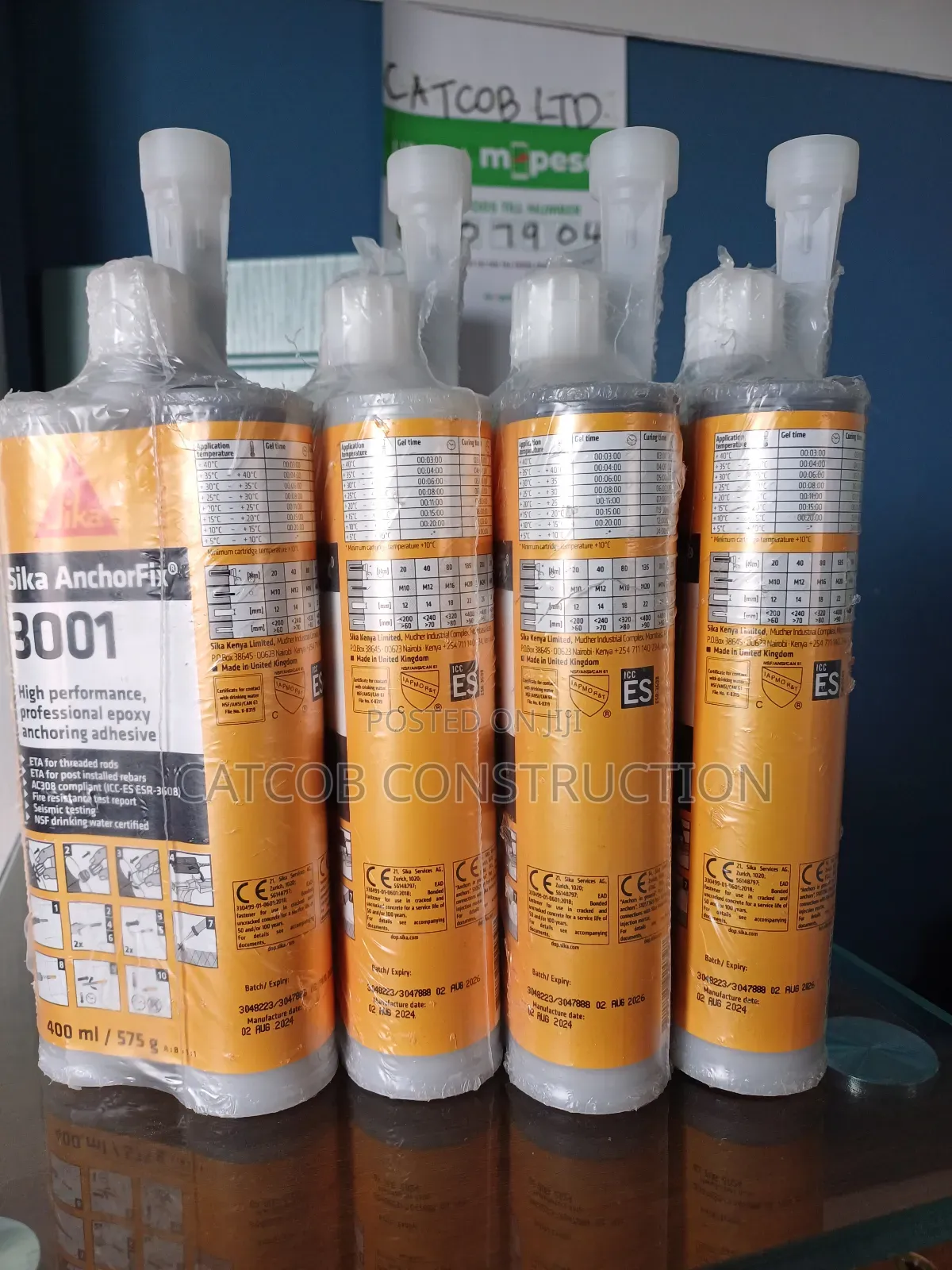Sika Anchorfix 3001 Epoxy Anchoring Adhesive