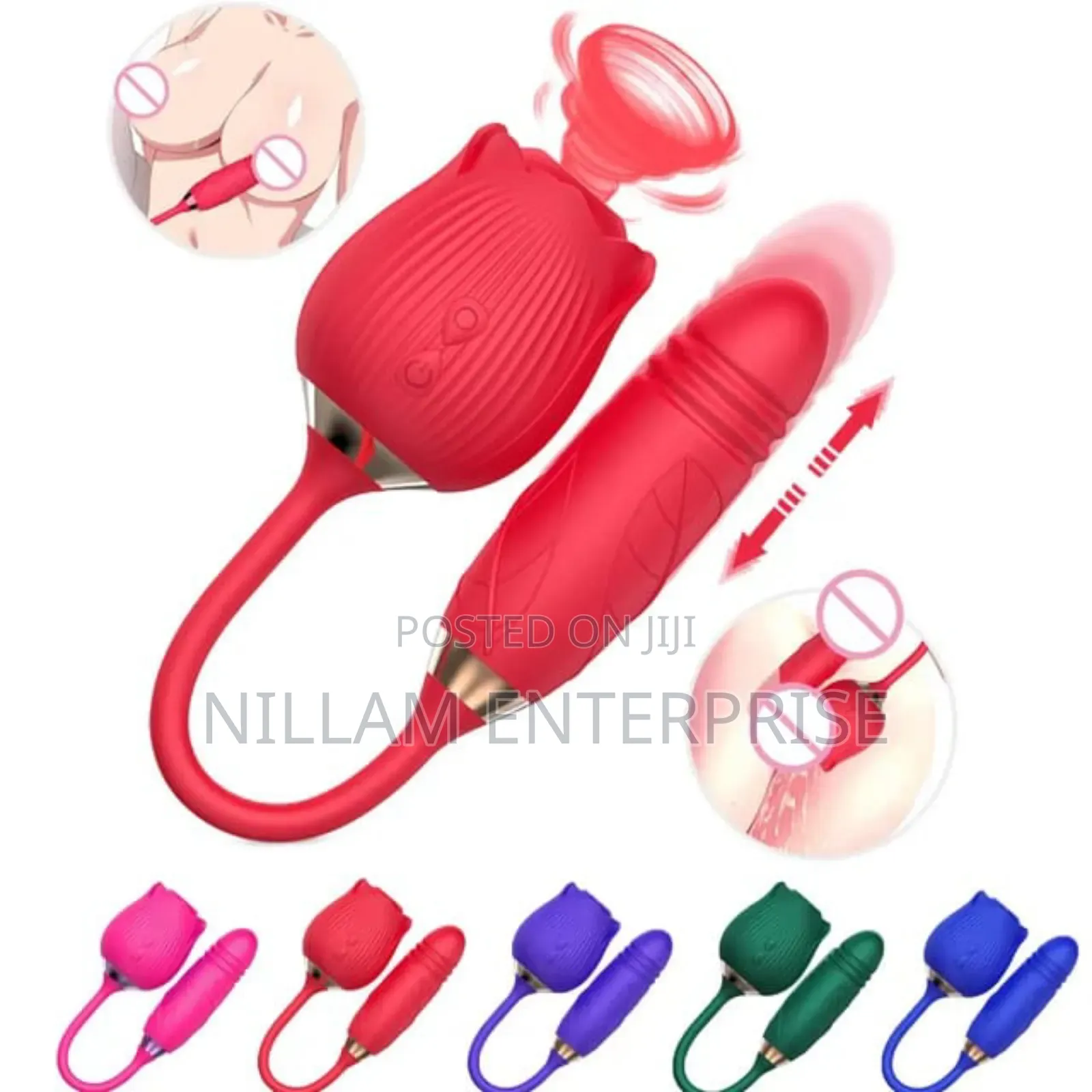 2 in 1 Rose for Clitorial Stimulation
