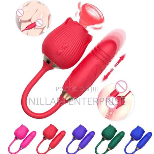 2 in 1 Rose for Clitorial Stimulation - main view