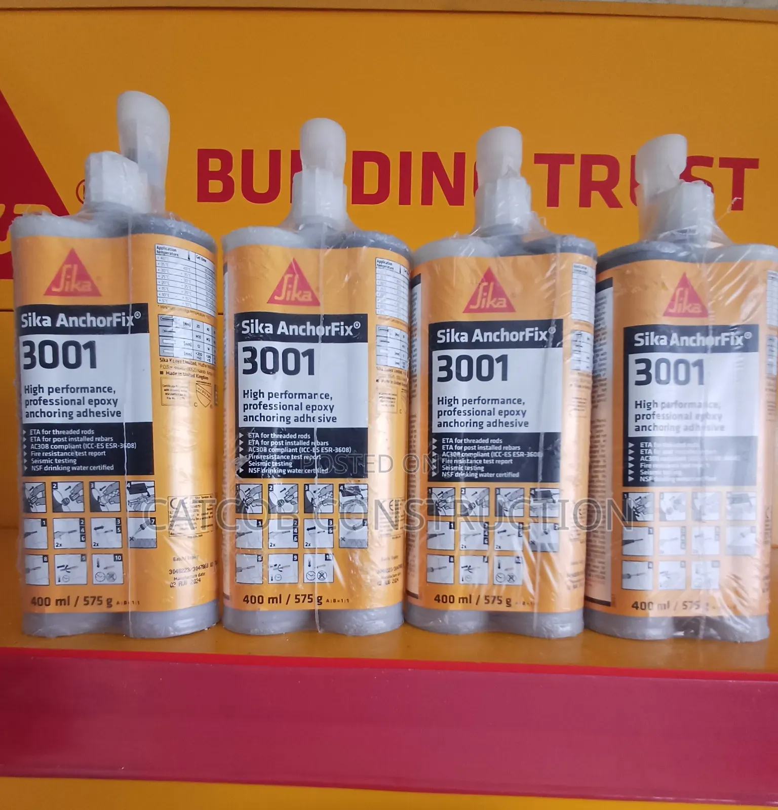 Proffesional Grade Epoxy For Heavy Duty Anchoring