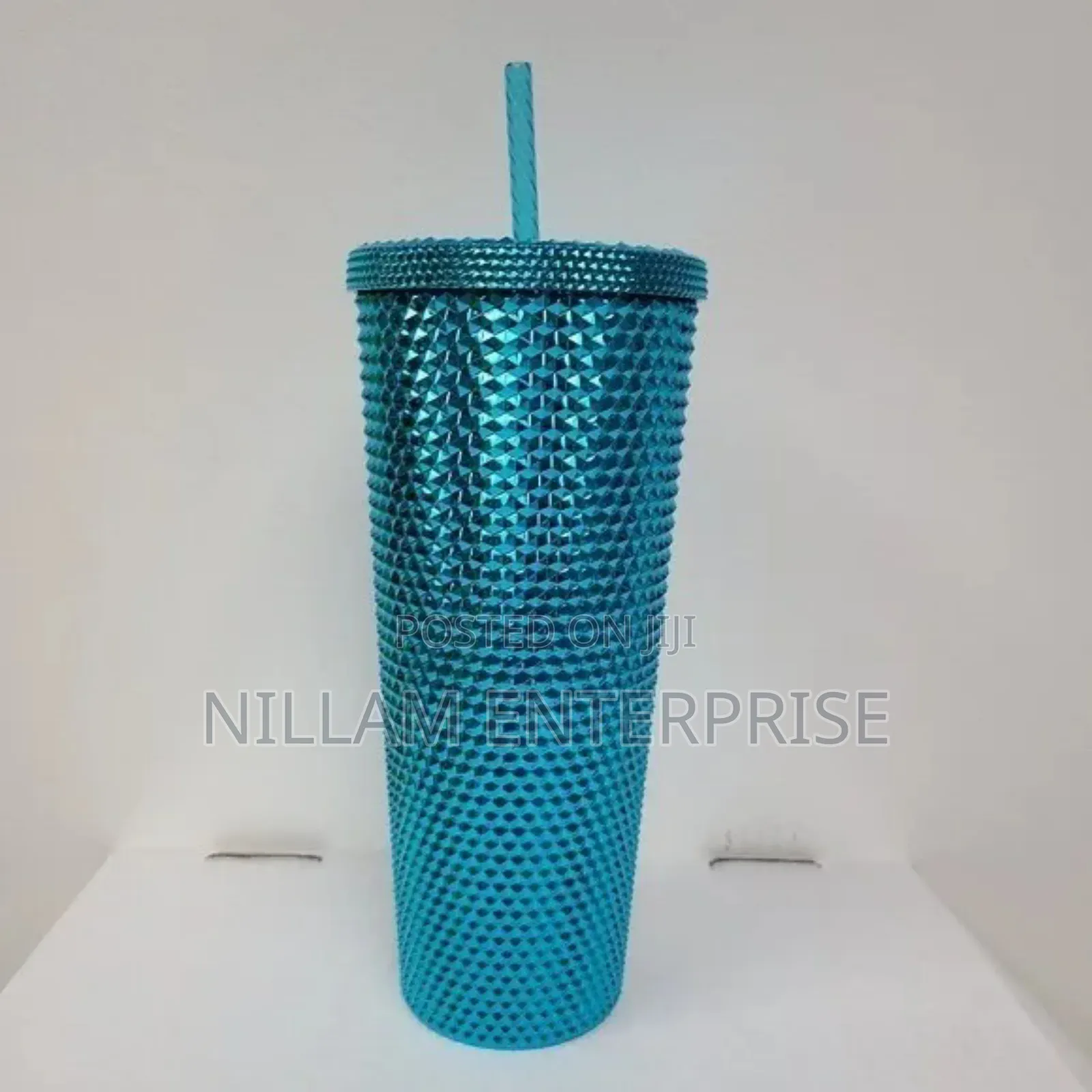 24oz (710ml) Studded Tumbler With Lid and Straw,