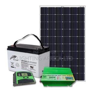 120w Solar+ 80ah Ritar Battery+300w Inverter +20a Controller - thumbnail 2