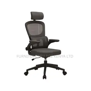 Office Chair:Upholstered Seating With Flip Modern Armrest