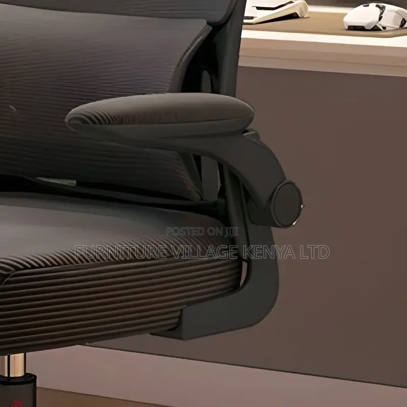 Office Chair:Upholstered Seating With Flip Modern Armrest