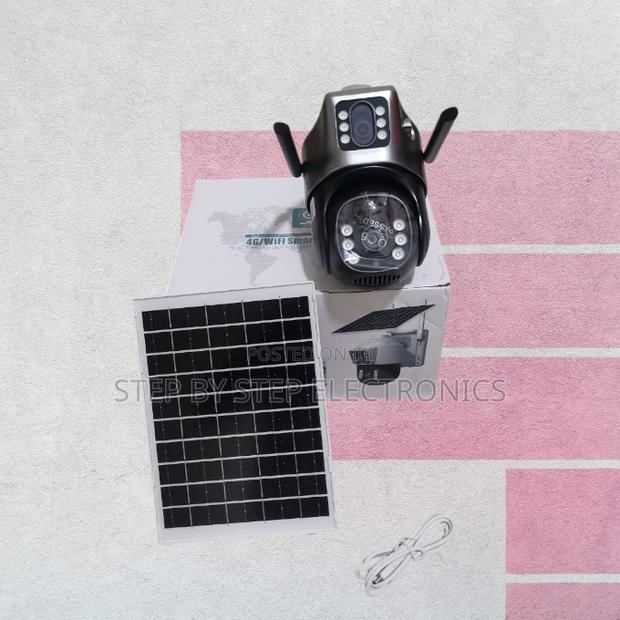 4g Simcard Dual Lens 360 Degrees PTZ Solar Camera
