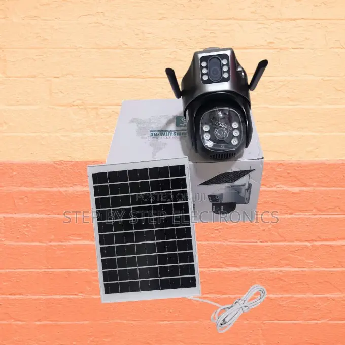 4g Simcard Dual Lens PTZ Rotating Wireless Solar Camera