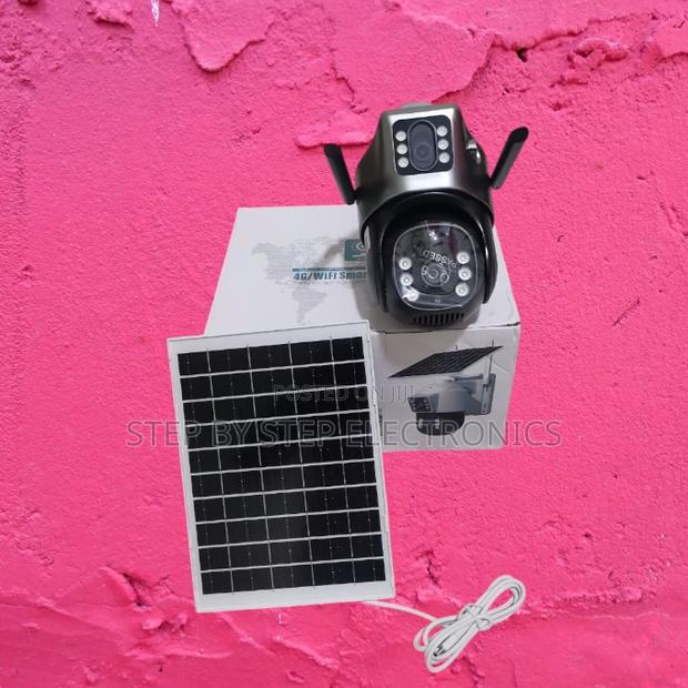 Colored Night Vision 4g Simcard Dual Lens PTZ Solar Camera - main view