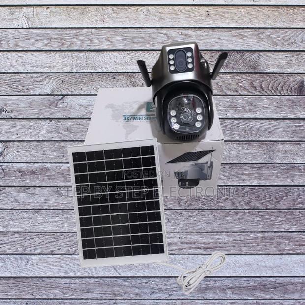 8w Solar Panel 4g Simcard Dual Lens PTZ Solar Camera - main view