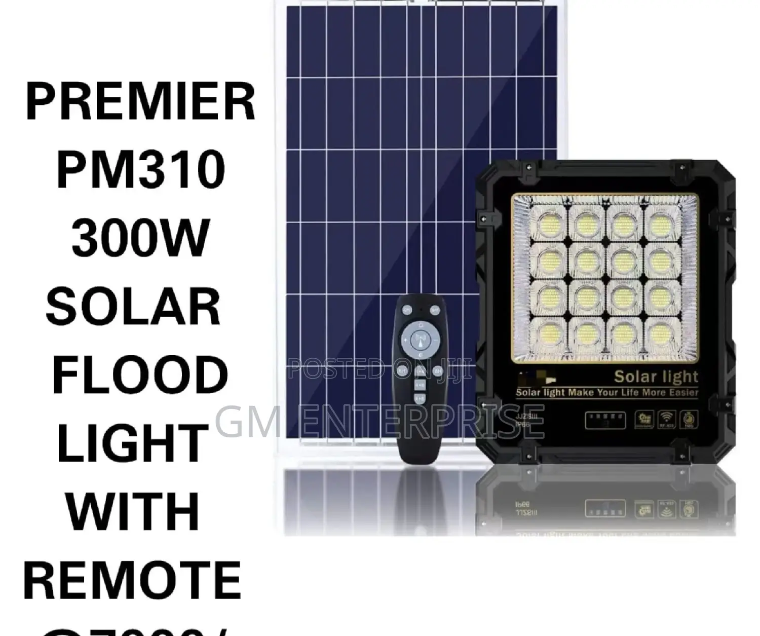 Premier Pm-310 300watts Solar Flood Light With Remote