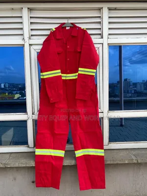Red Reflective Overalls Customizable