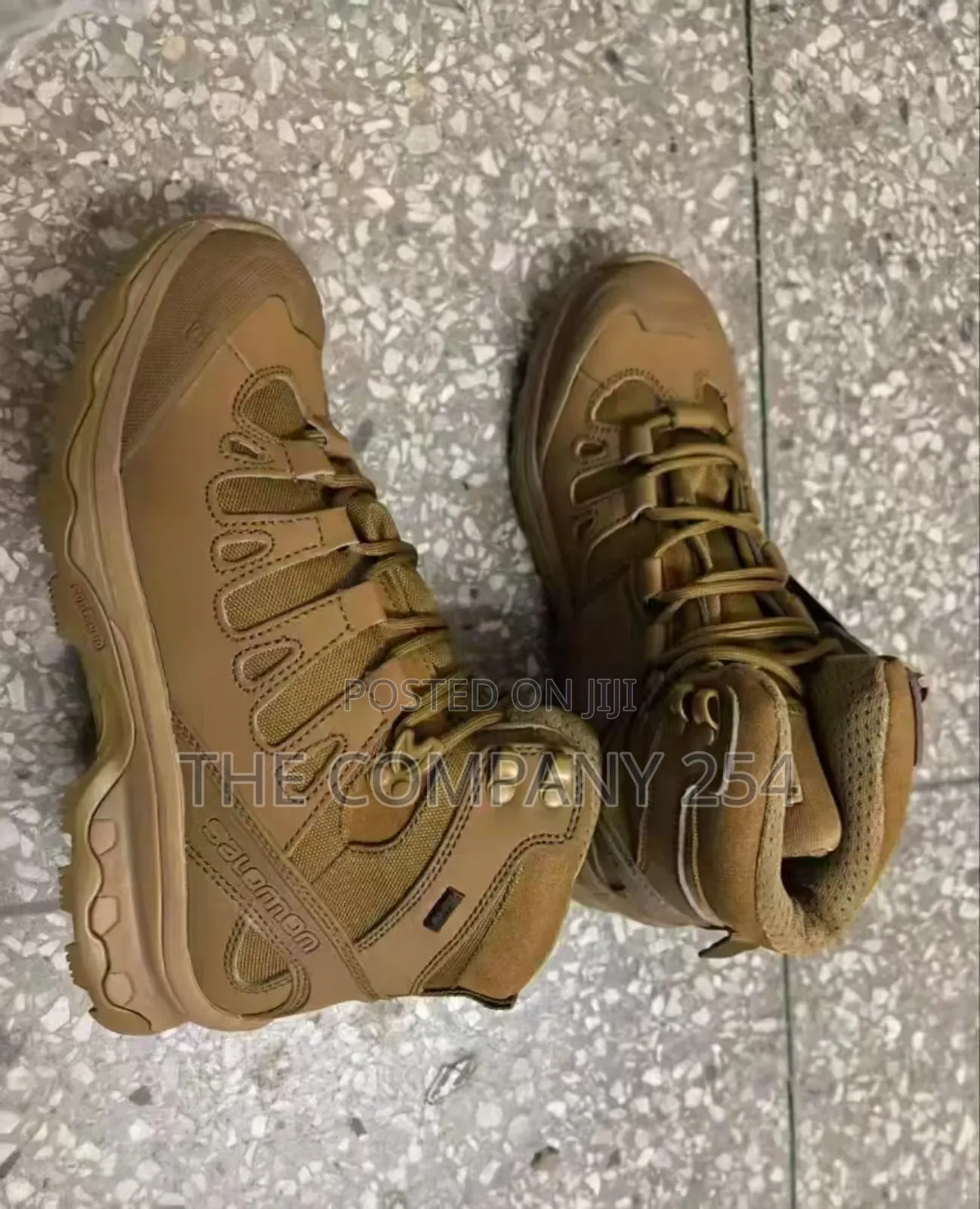 Original Leather Salomon Military Outdoor Hiking Boot Shoes